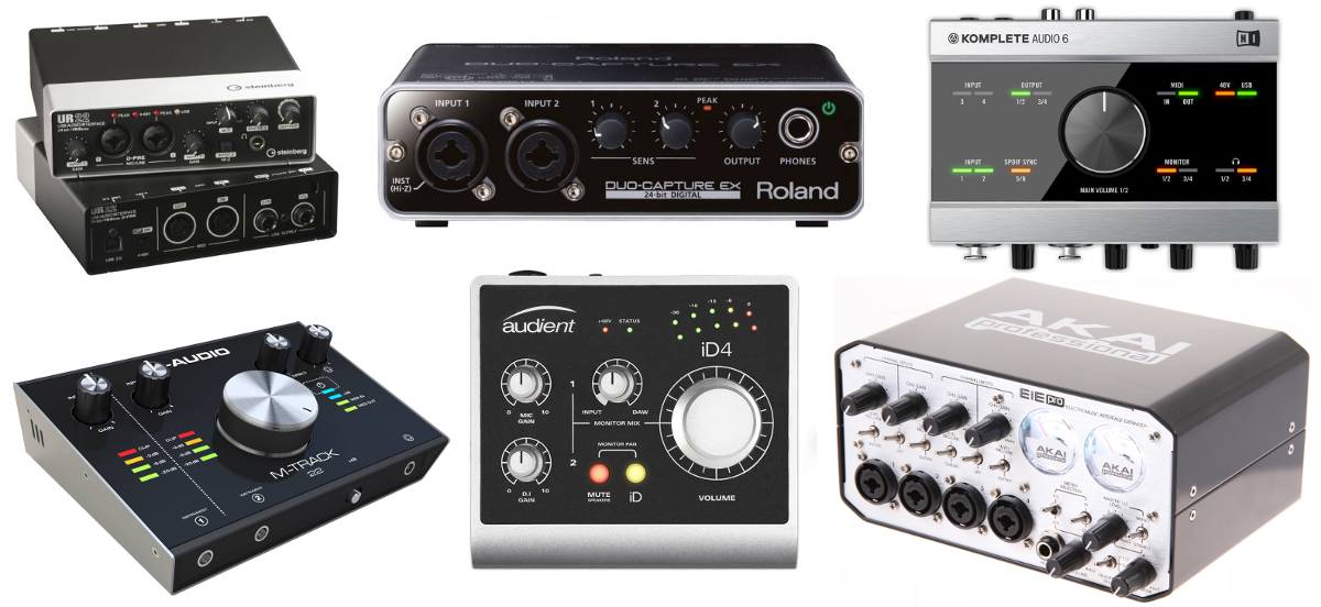 External audio interface - sound cards for home studio