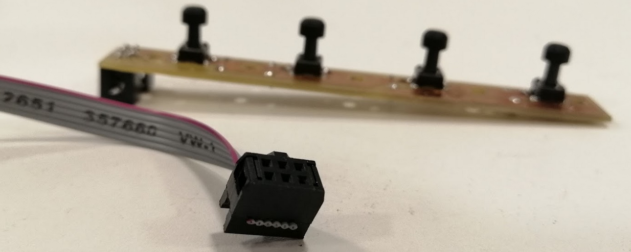 dyi arcade buttons midi controller ribbon cable nad odc 6 pin connector