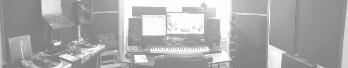 Recordign and production mome studio equipment 